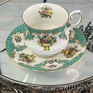 Rosina-Queens Footed Cup & Saucer